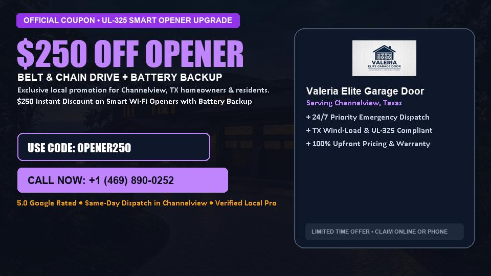 Valeria Elite Garage Door $250 OFF Premium LiftMaster Opener Installation