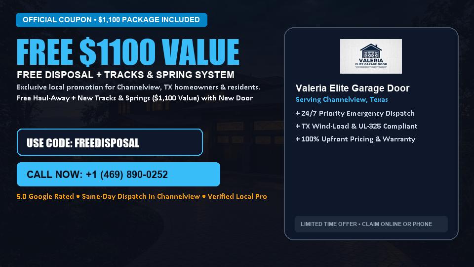 Valeria Elite Garage Door FREE Haul-Away & Heavy-Duty Tracks with New Door